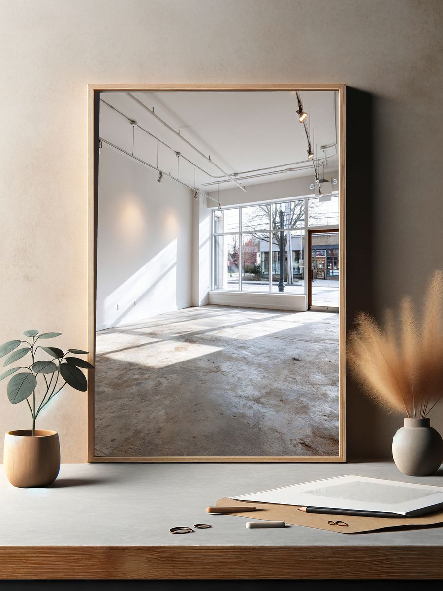 Sunlit Minimal Loft Interior Poster. — room view 2