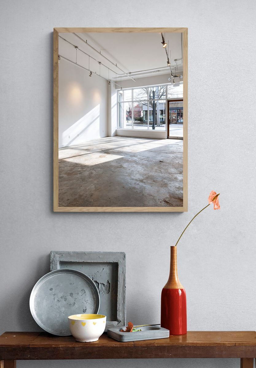 Sunlit Minimal Loft Interior Poster. — room view 3