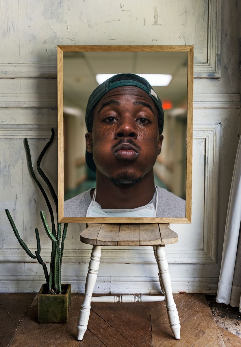 Intense Portrait Photography Poster. room preview