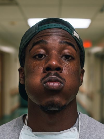 Intense Portrait Photography Poster.