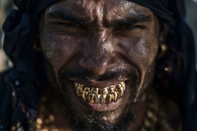 Gold Grill Portrait Poster.