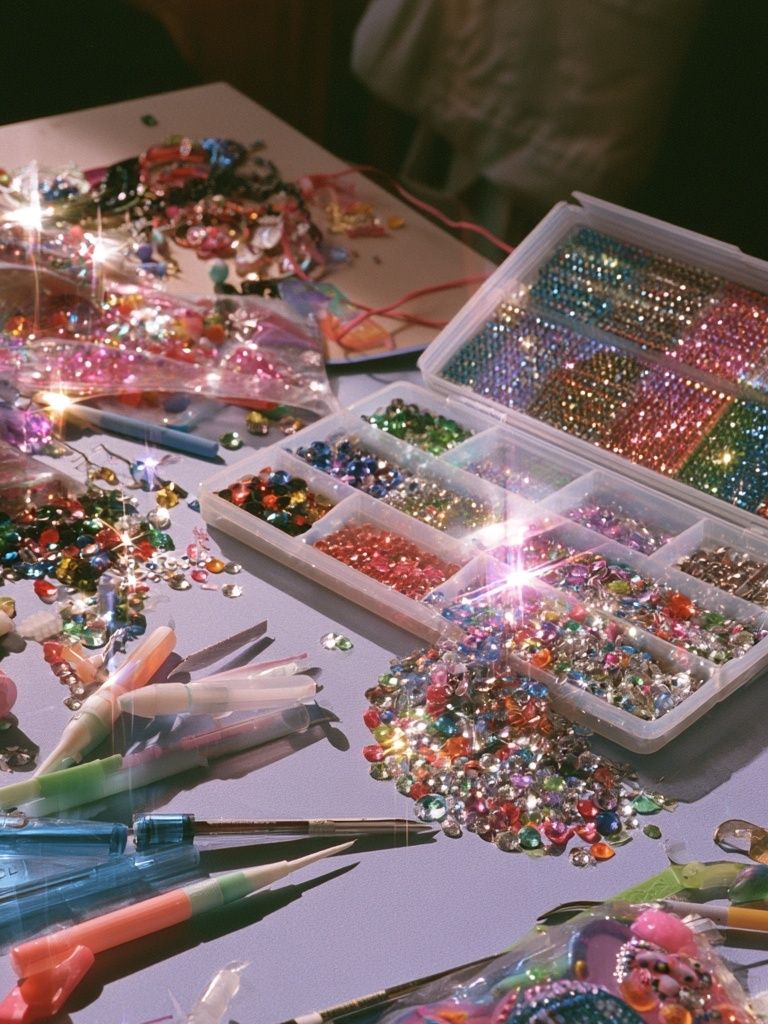 Sparkling Craft Table Photography Poster. poster — photography art