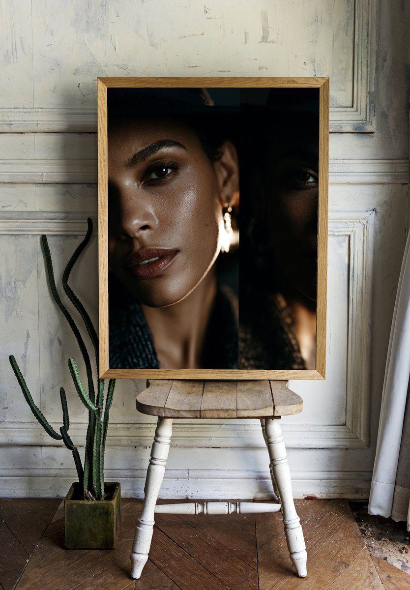 Moody Portrait Photography Poster. room preview