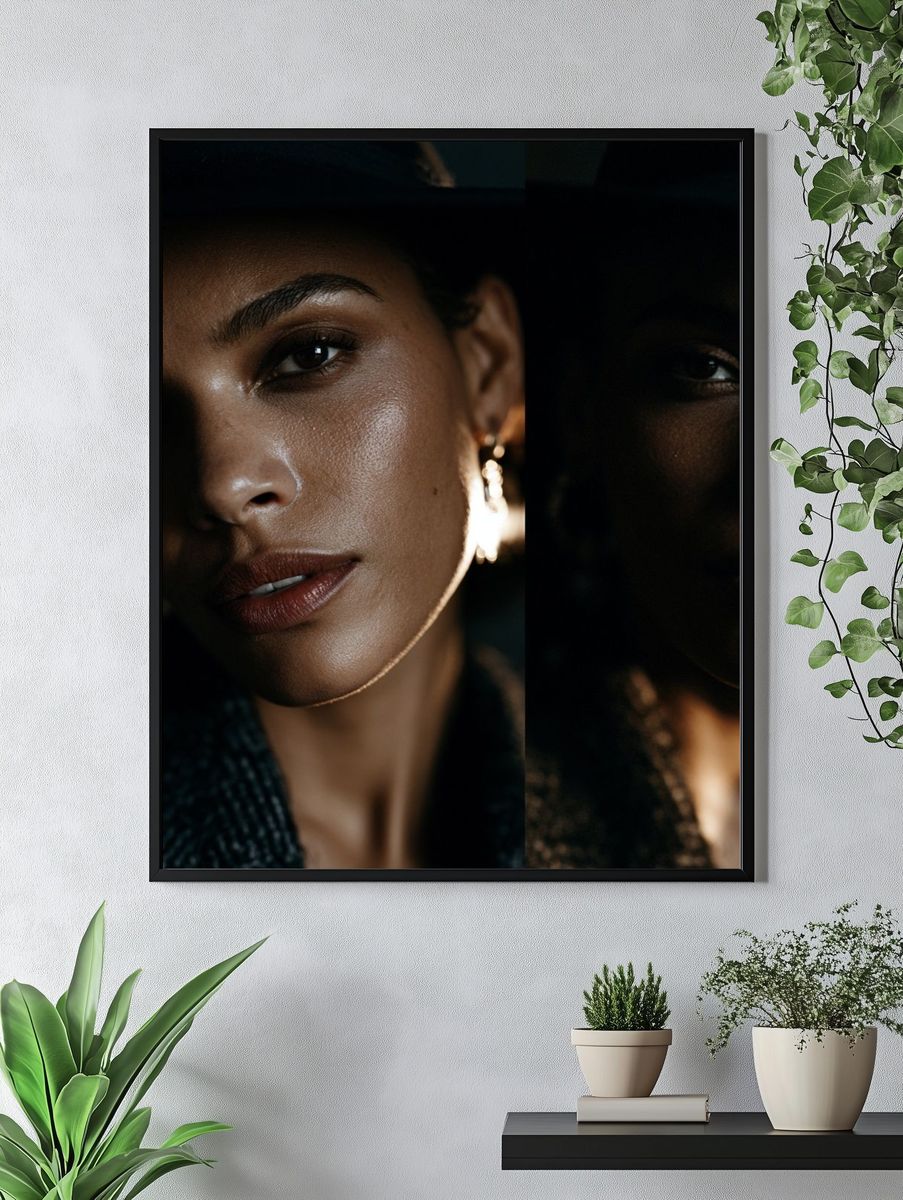 Moody Portrait Photography Poster. — room view 4