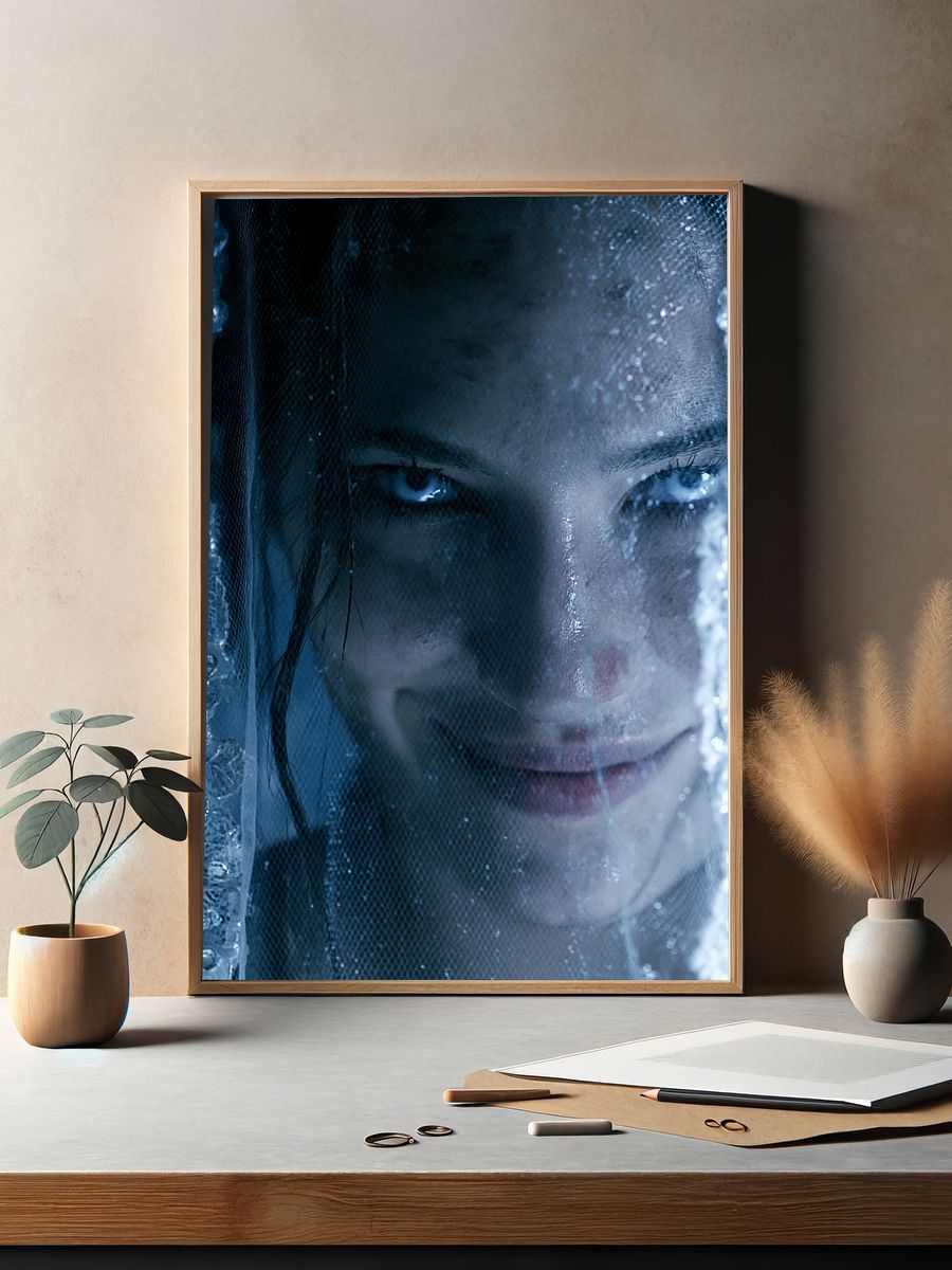 Icy Veil Portrait Print. — room view 2