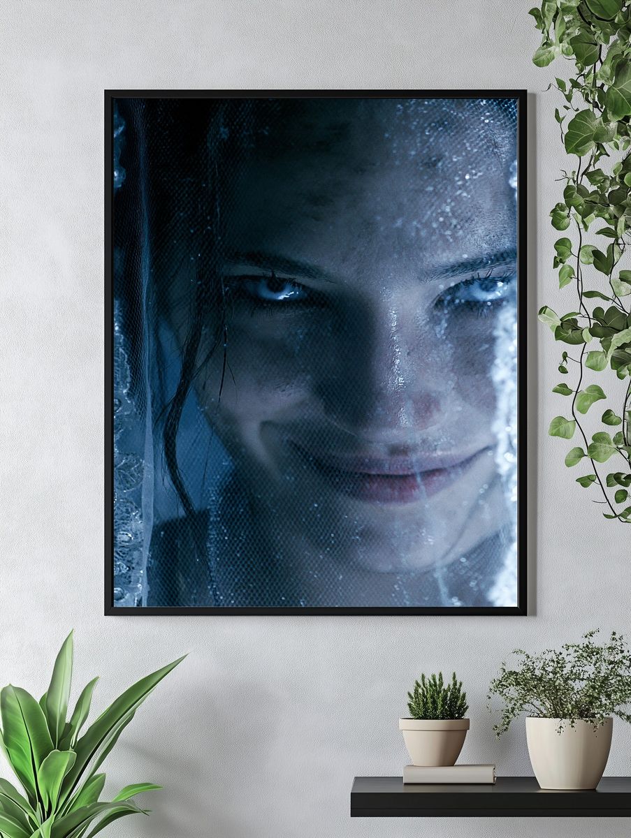 Icy Veil Portrait Print. — room view 4