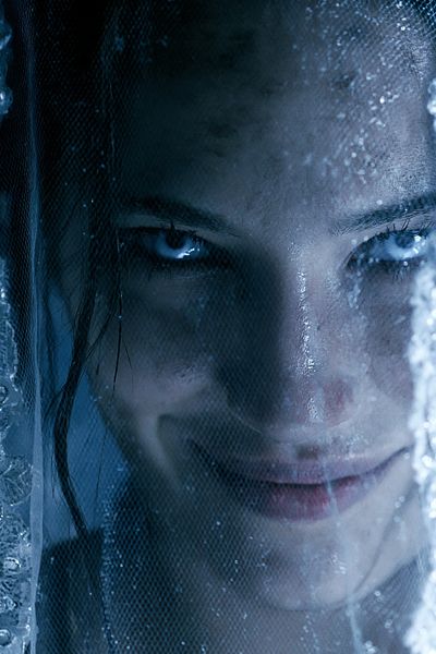 Icy Veil Portrait Print.