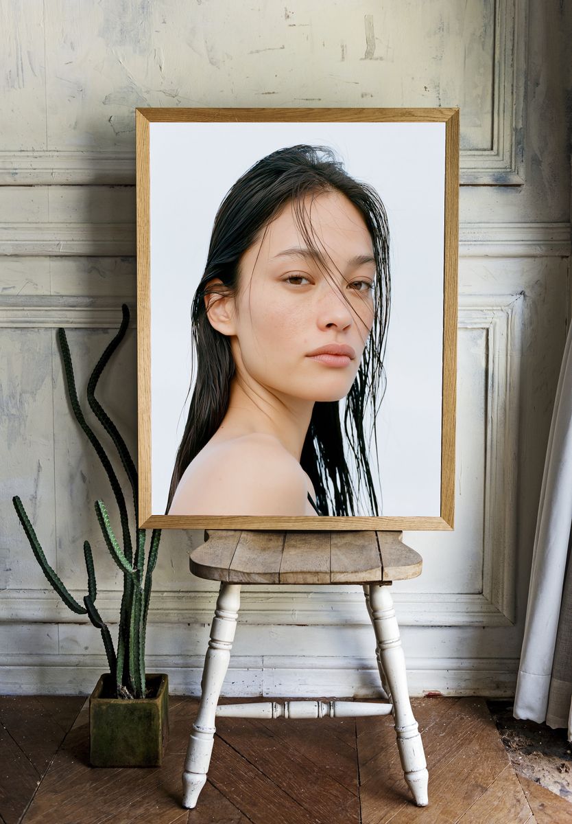 Minimalist Portrait Poster. room preview