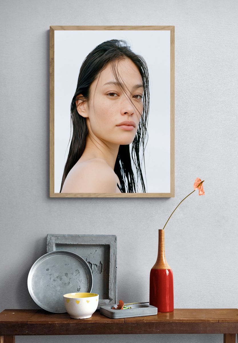 Minimalist Portrait Poster. — room view 3
