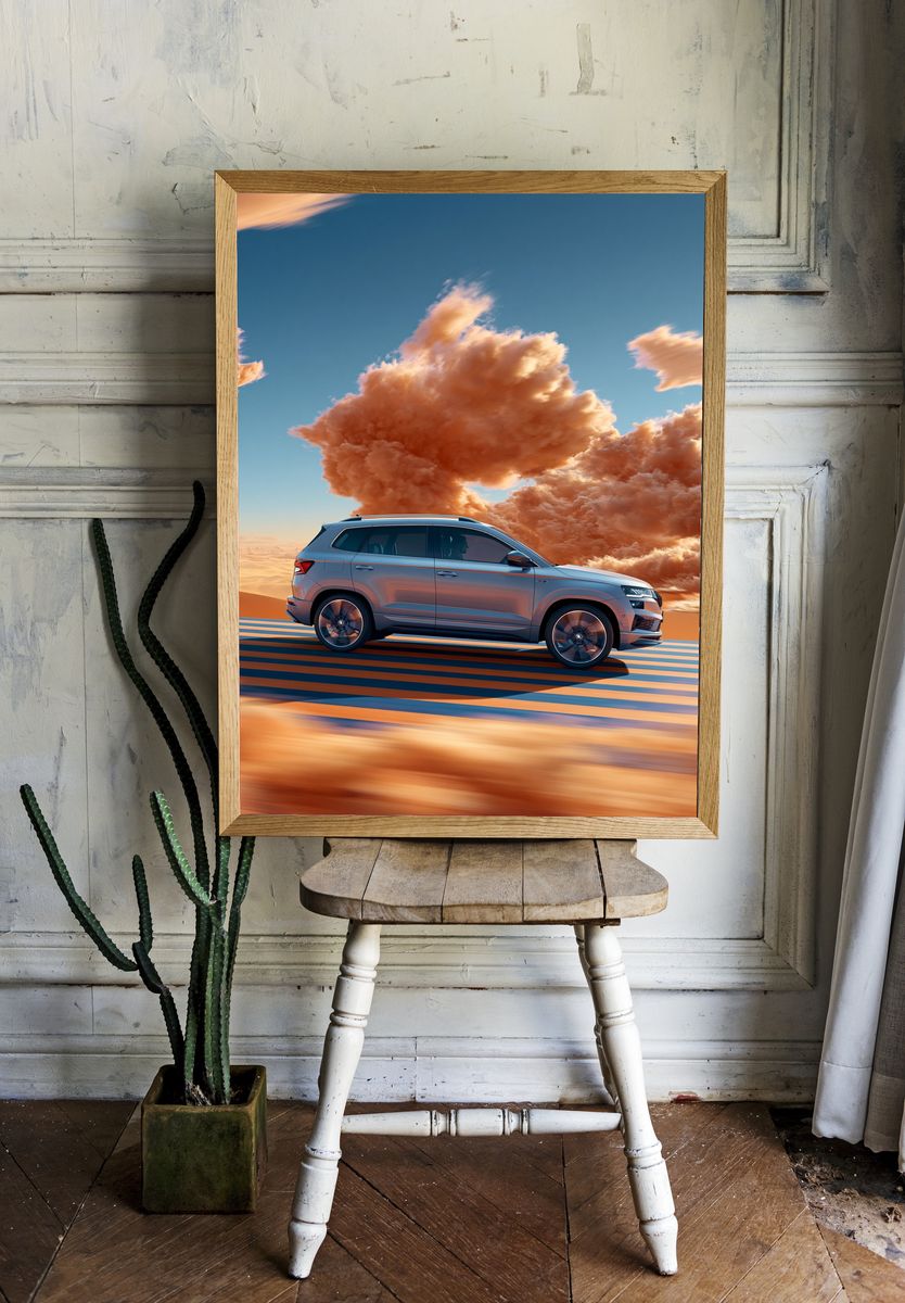 Desert SUV Drive Photography Poster. room preview
