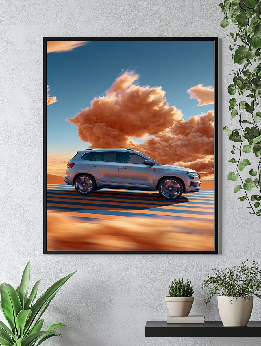 Desert SUV Drive Photography Poster. — room view 4