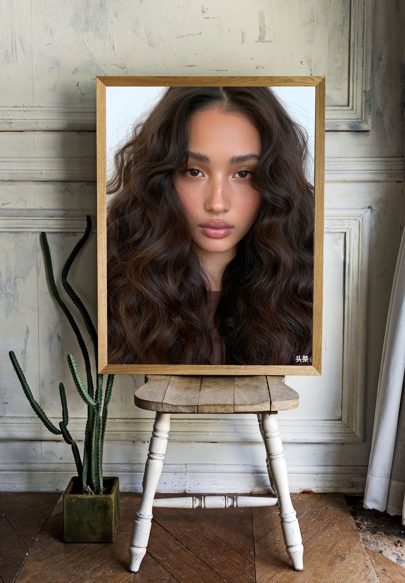 Soft Glam Portrait Print. — room view 1