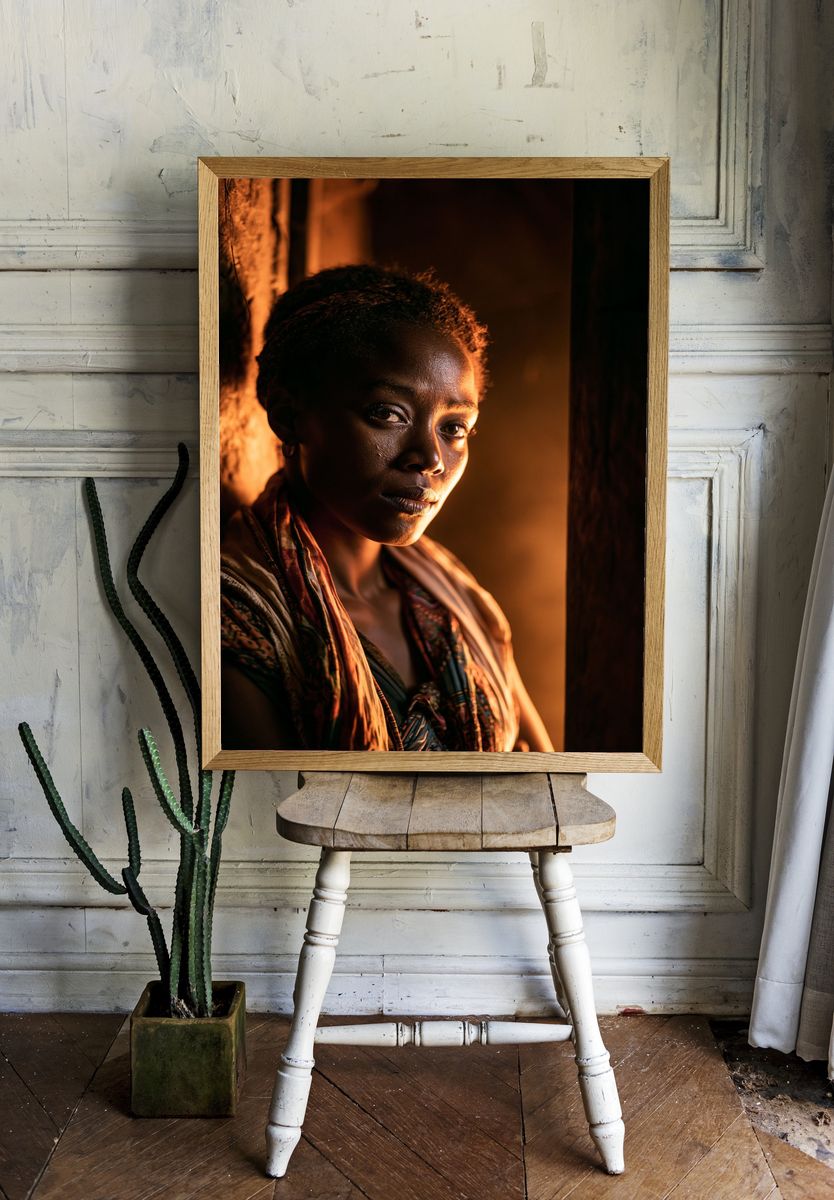 Warm Portrait Photography Poster. room preview