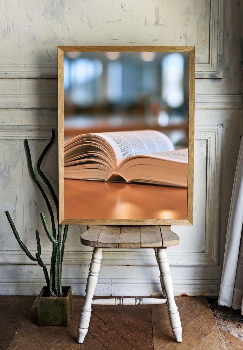 Open Book Photography Poster. room preview