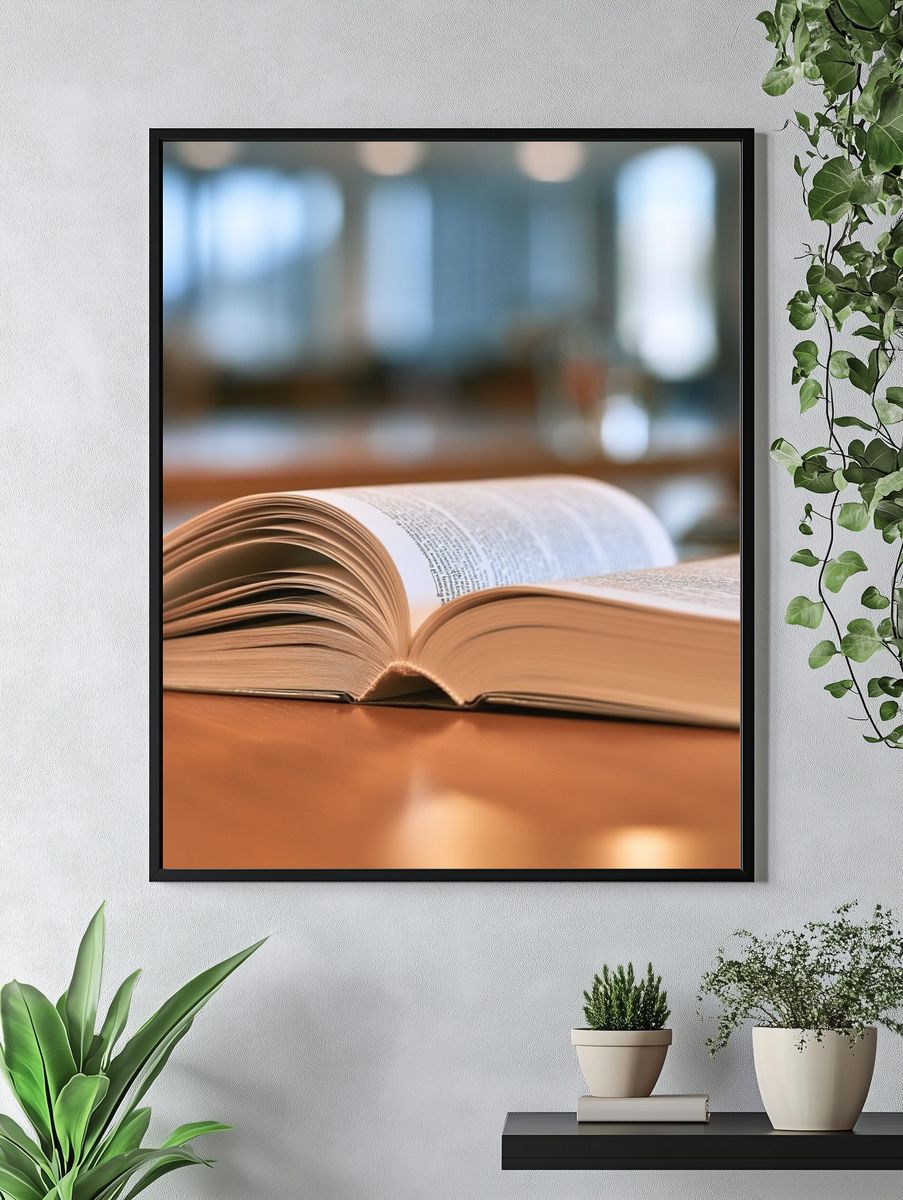 Open Book Photography Poster. — room view 4