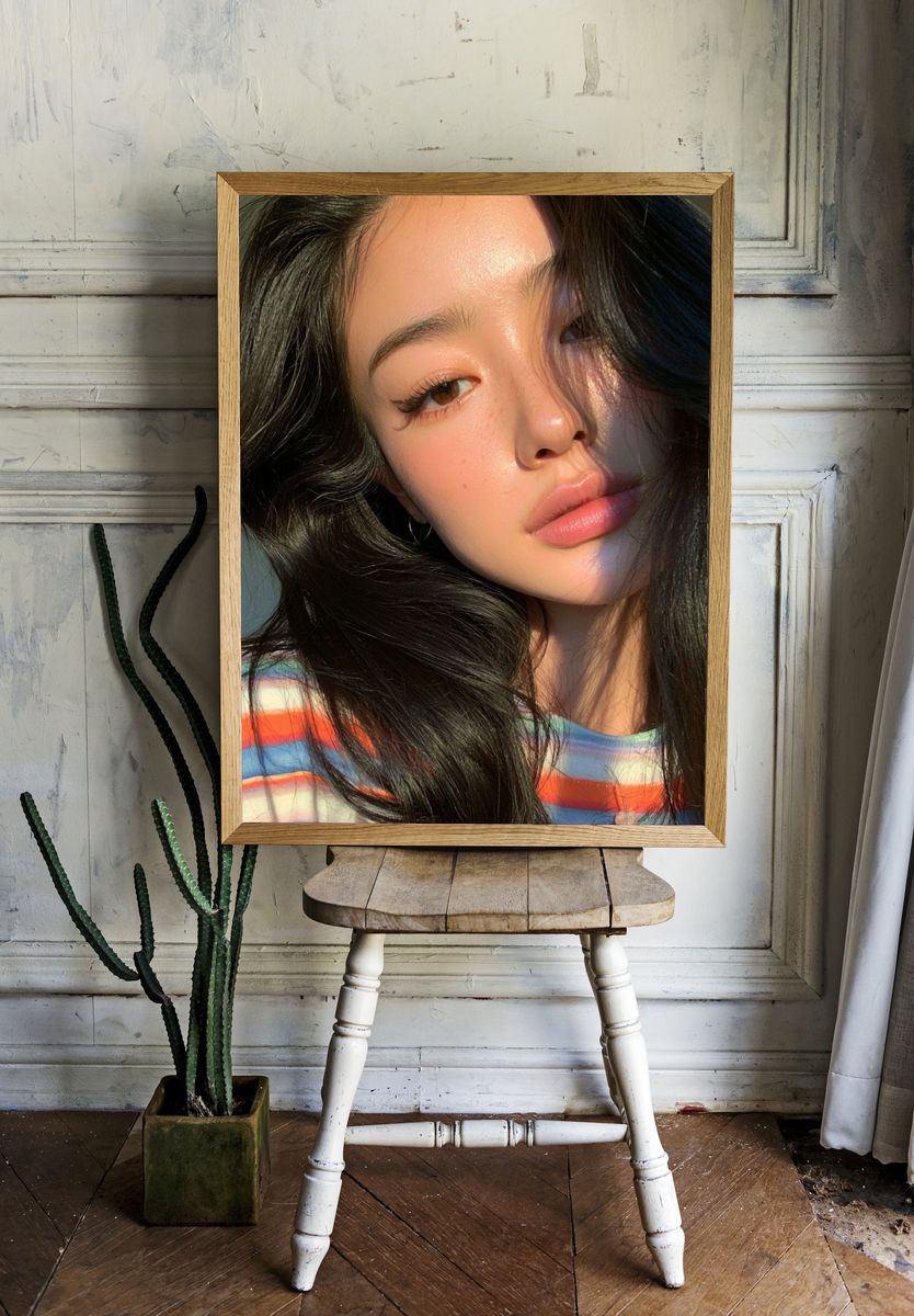Sunlit Portrait Photography Poster. room preview