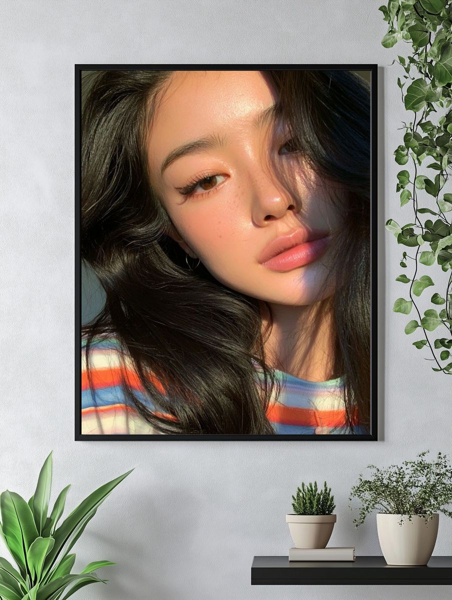 Sunlit Portrait Photography Poster. — room view 4