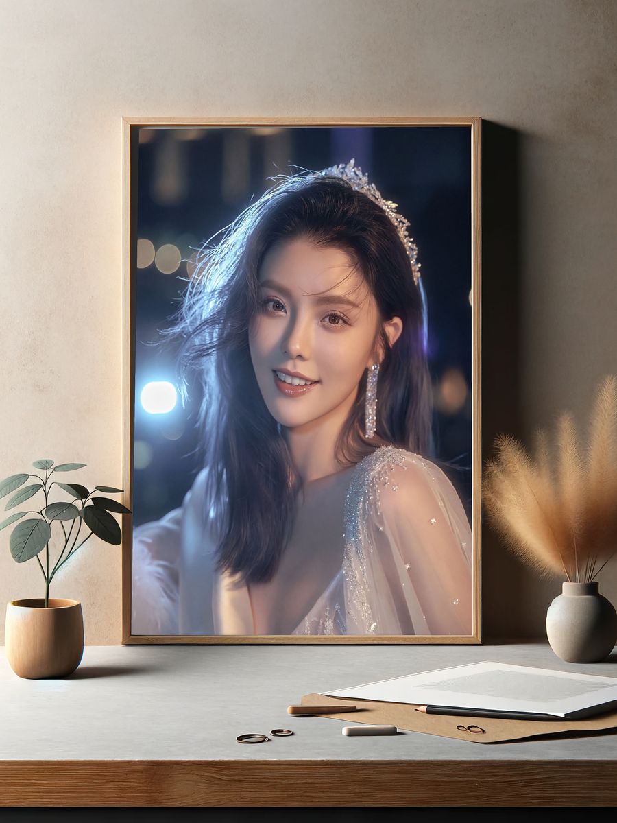 Elegant Portrait Photography Poster. — room view 2