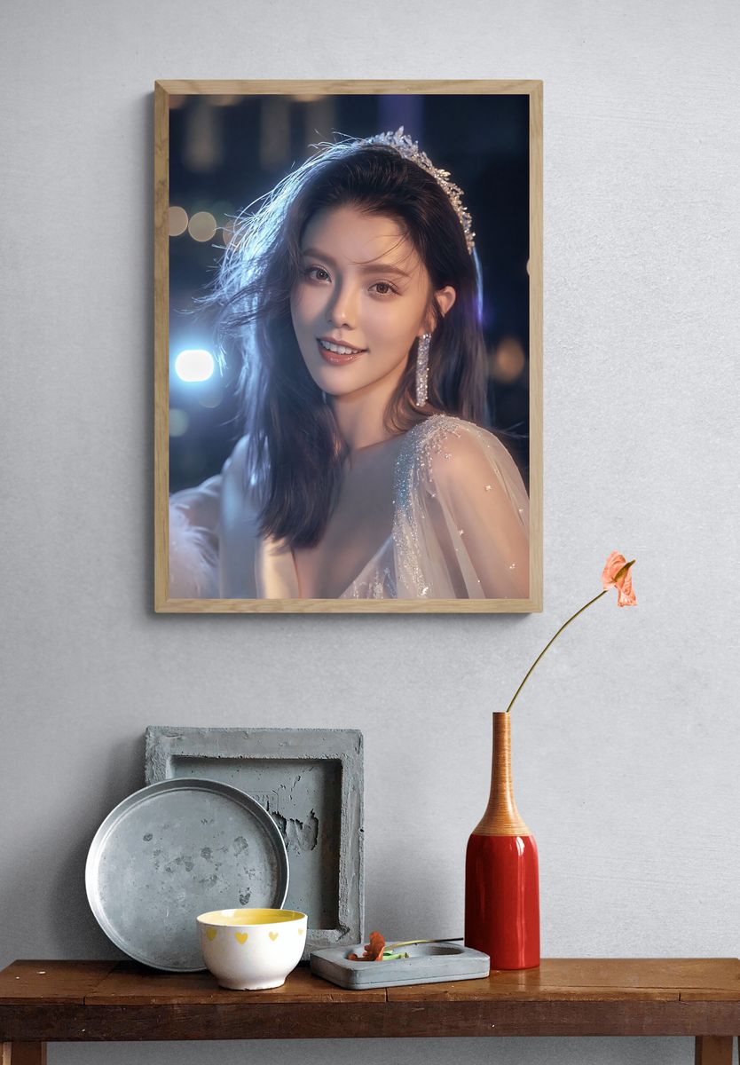 Elegant Portrait Photography Poster. — room view 3