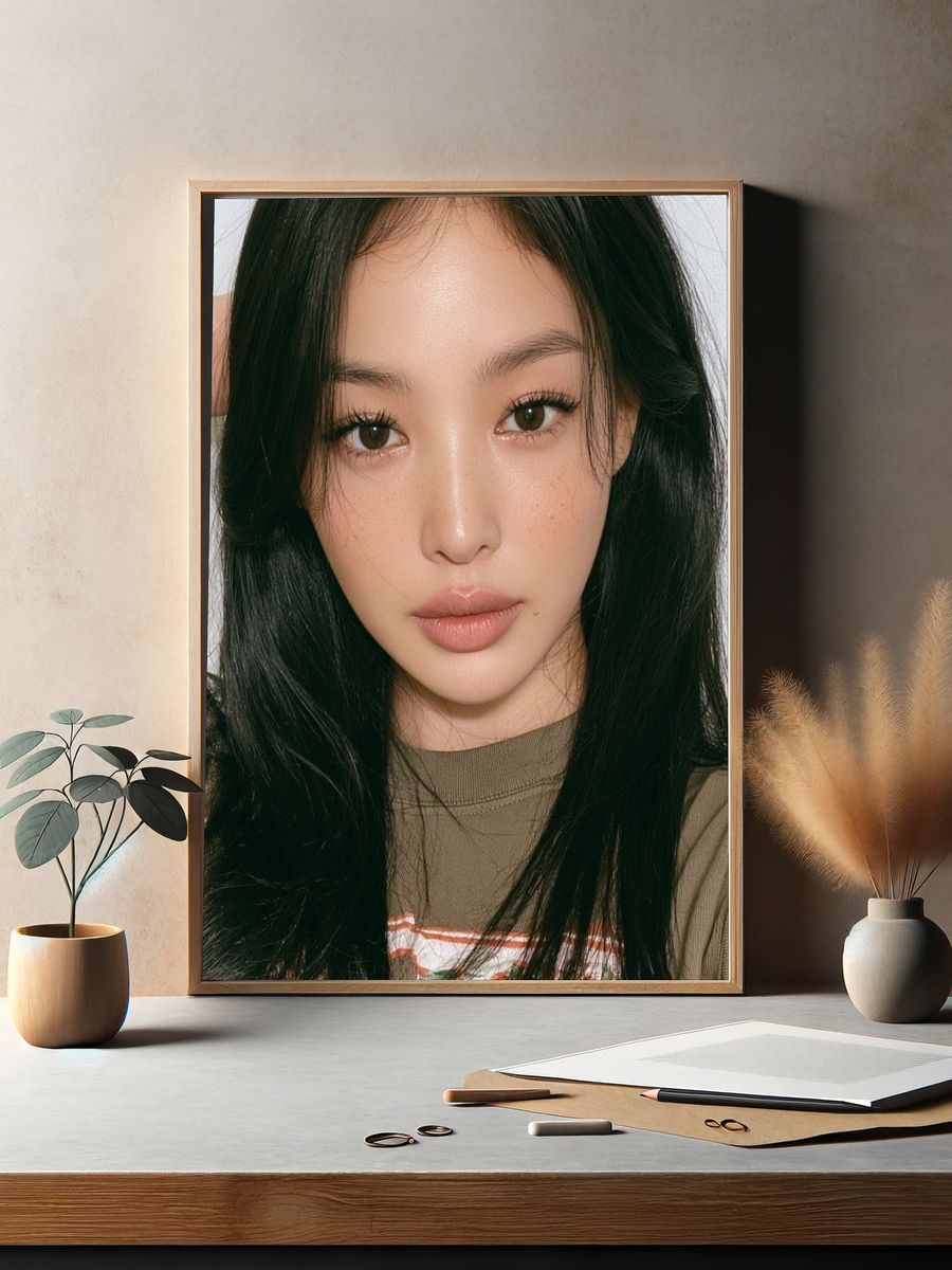 Soft Glam Portrait Poster. — room view 2