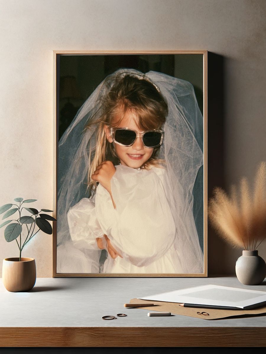 Veiled Child Portrait Poster. — room view 2