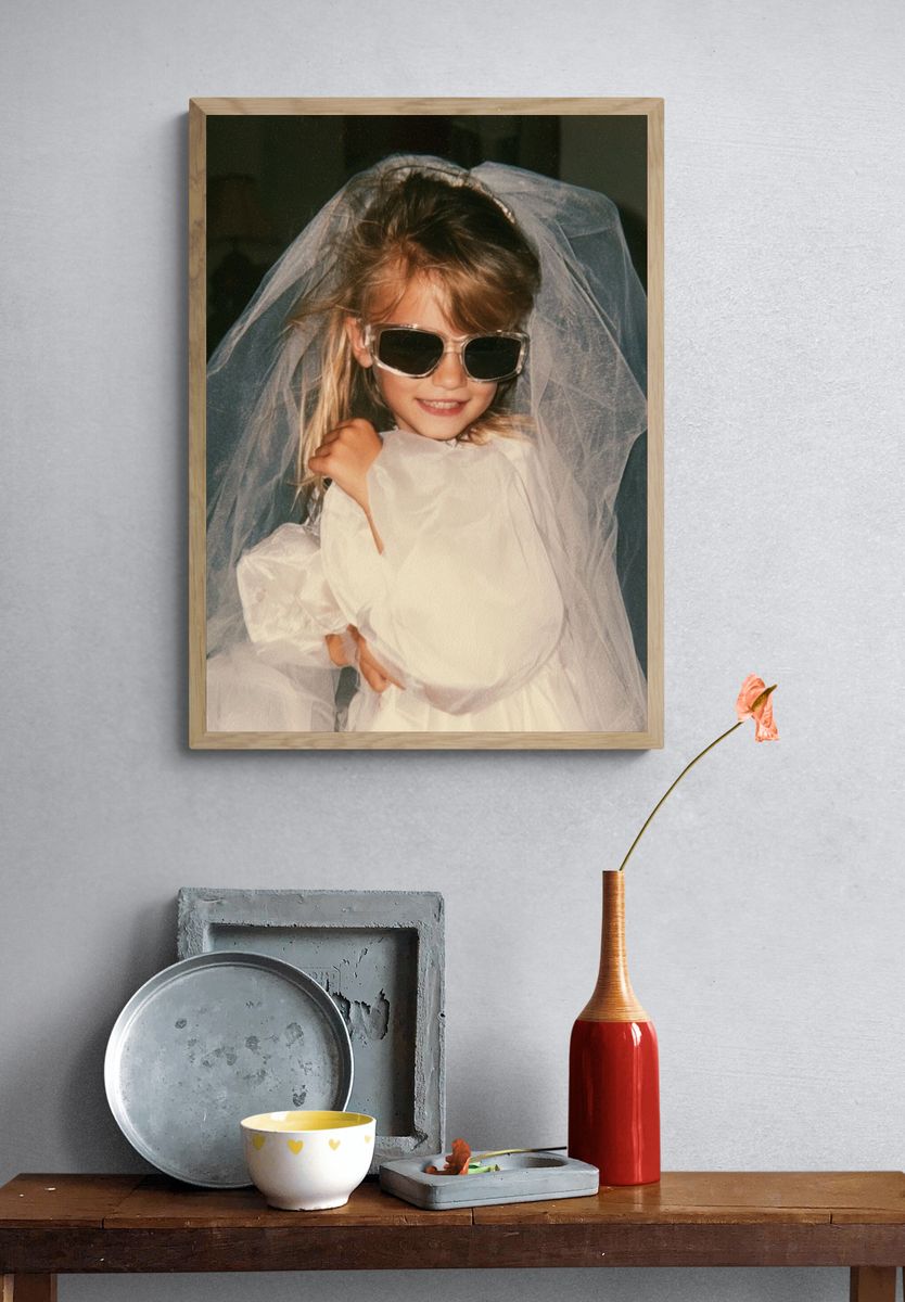Veiled Child Portrait Poster. — room view 3