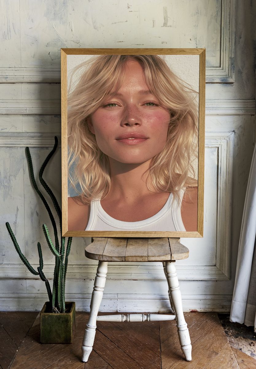 Blonde Portrait Photography Poster. room preview