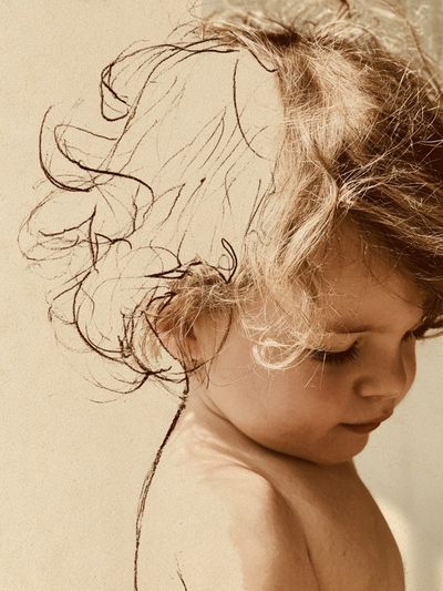 Dreamy Child Portrait Photography Poster.