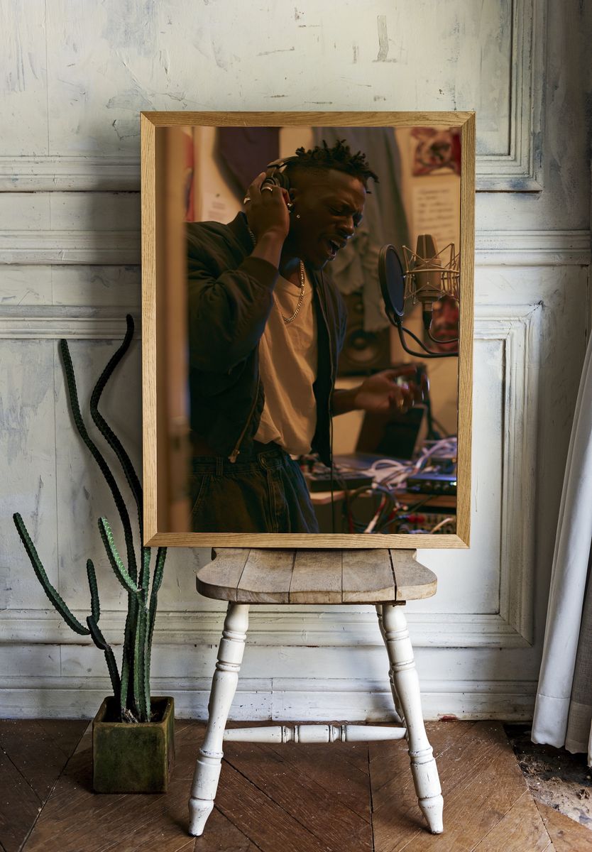 Studio Vocal Performance Photography Poster. room preview