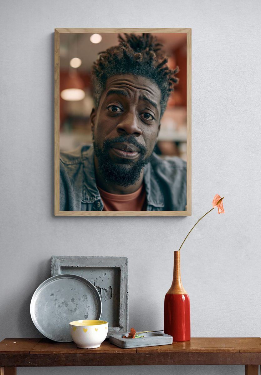 Thoughtful Portrait Photography Poster. — room view 3