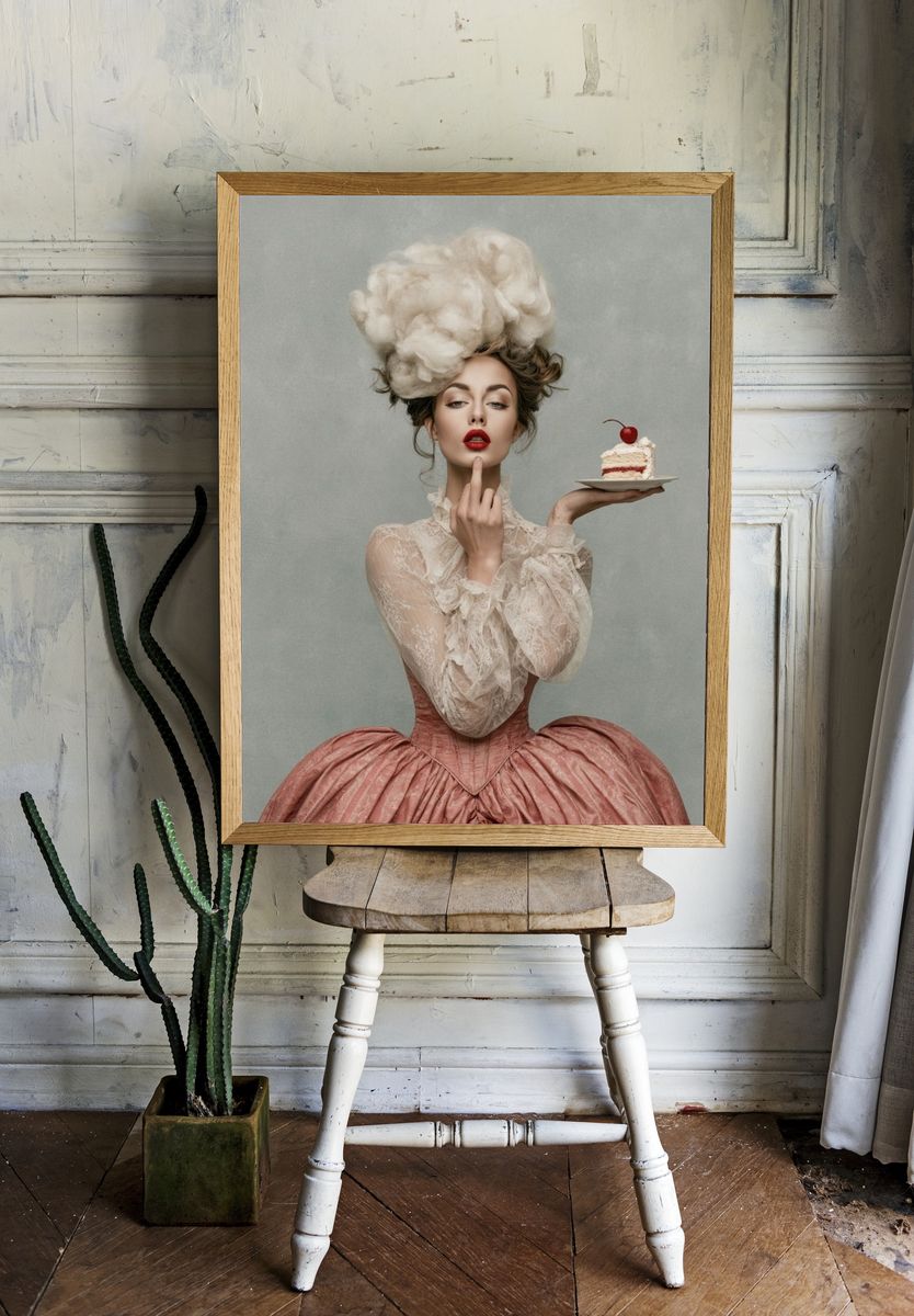 Surreal Fashion Portrait Print. — room view 1