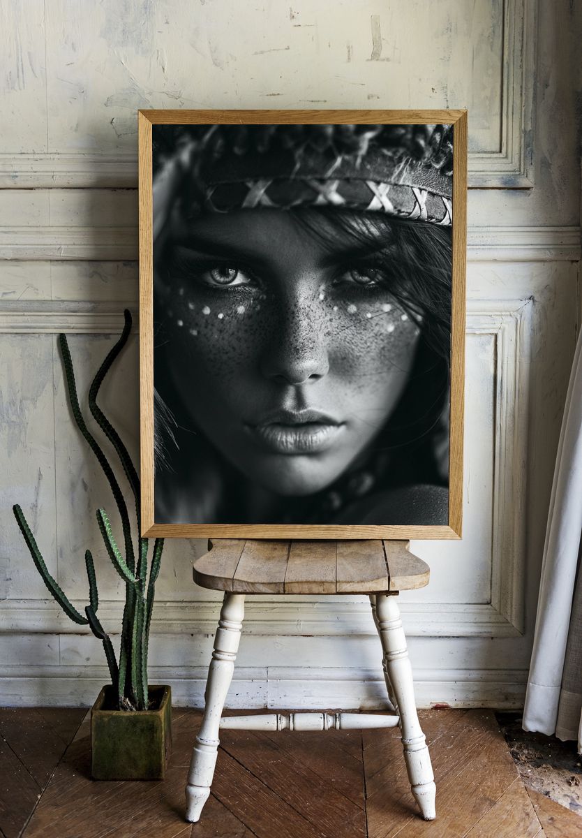 Indigenous Portrait Photography Poster. room preview