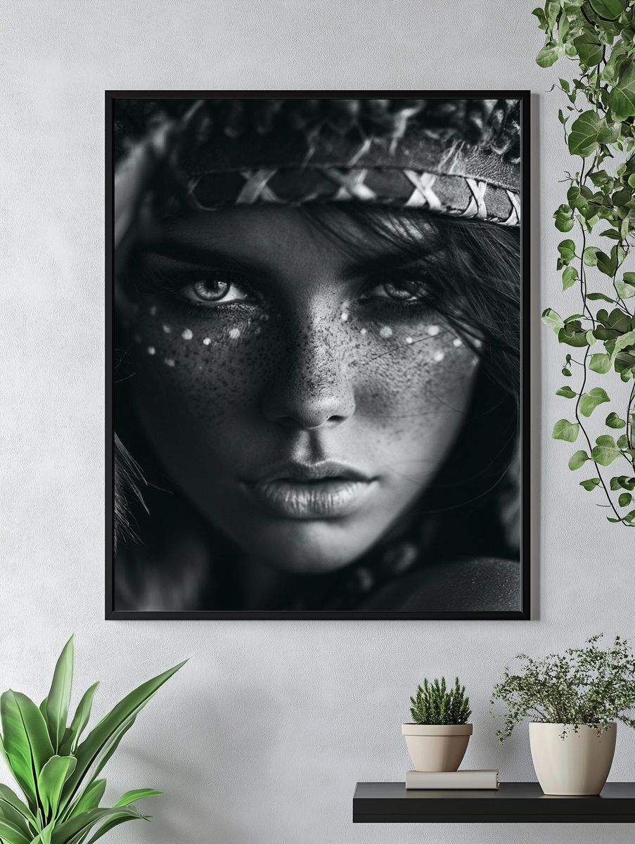 Indigenous Portrait Photography Poster. — room view 4