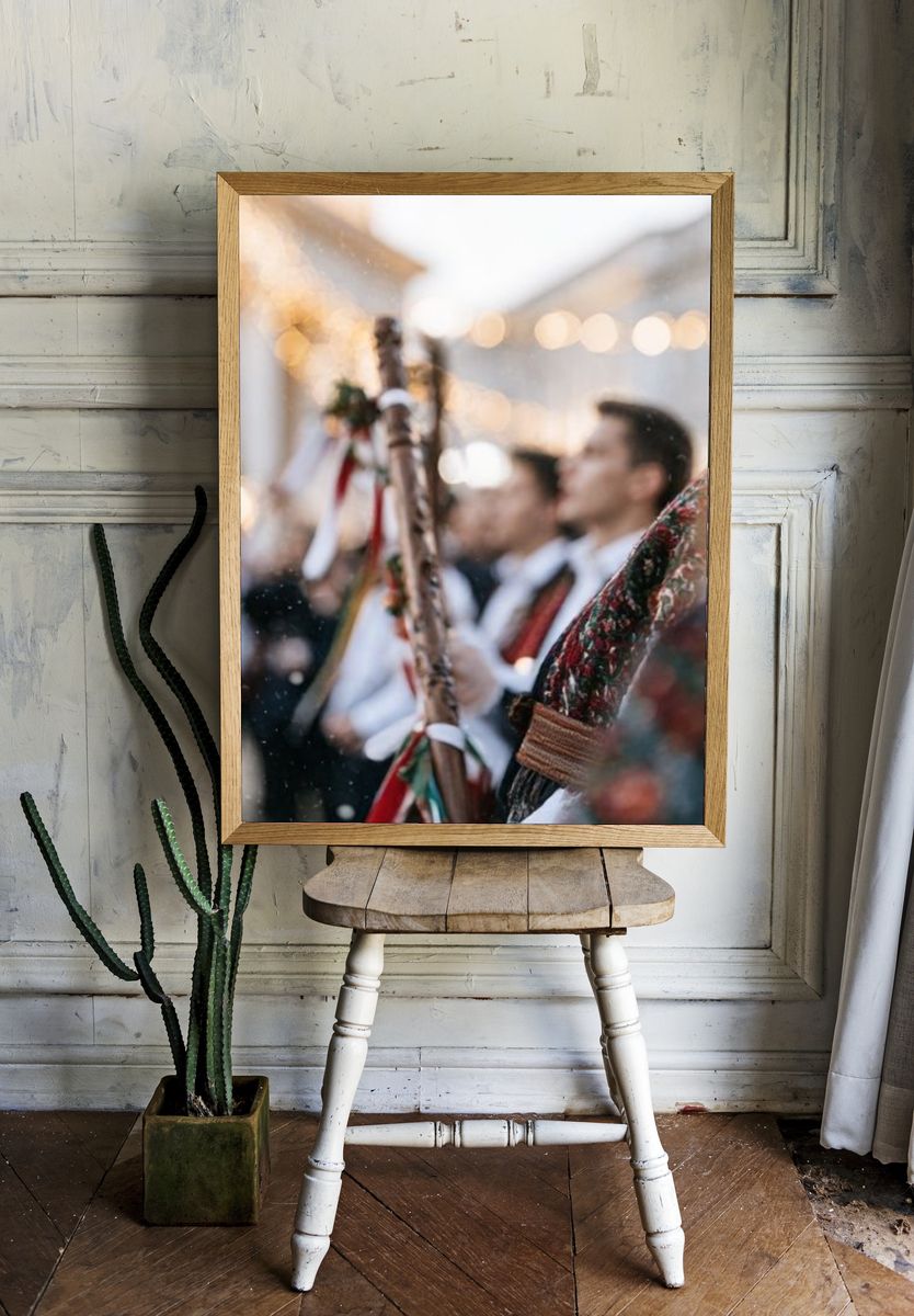 Festive Street Celebration Photography Poster. — room view 1