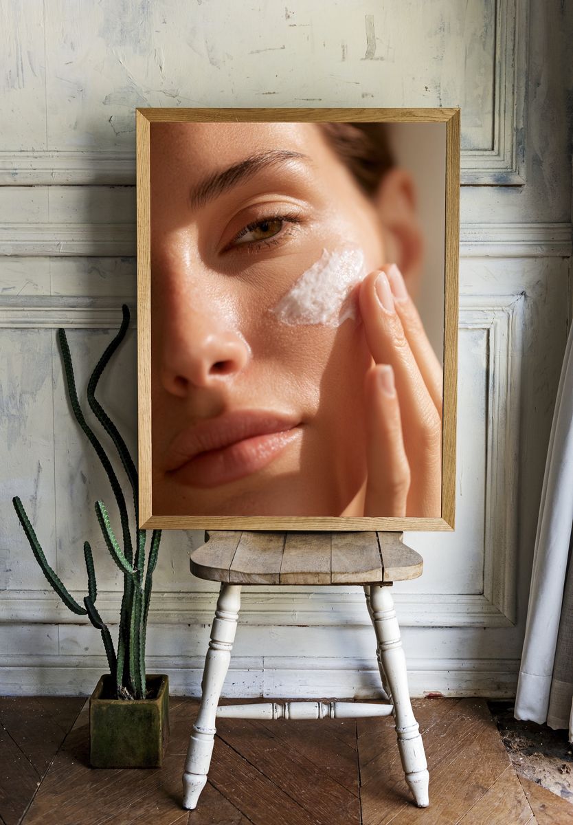 Skincare Portrait Photography Poster. room preview