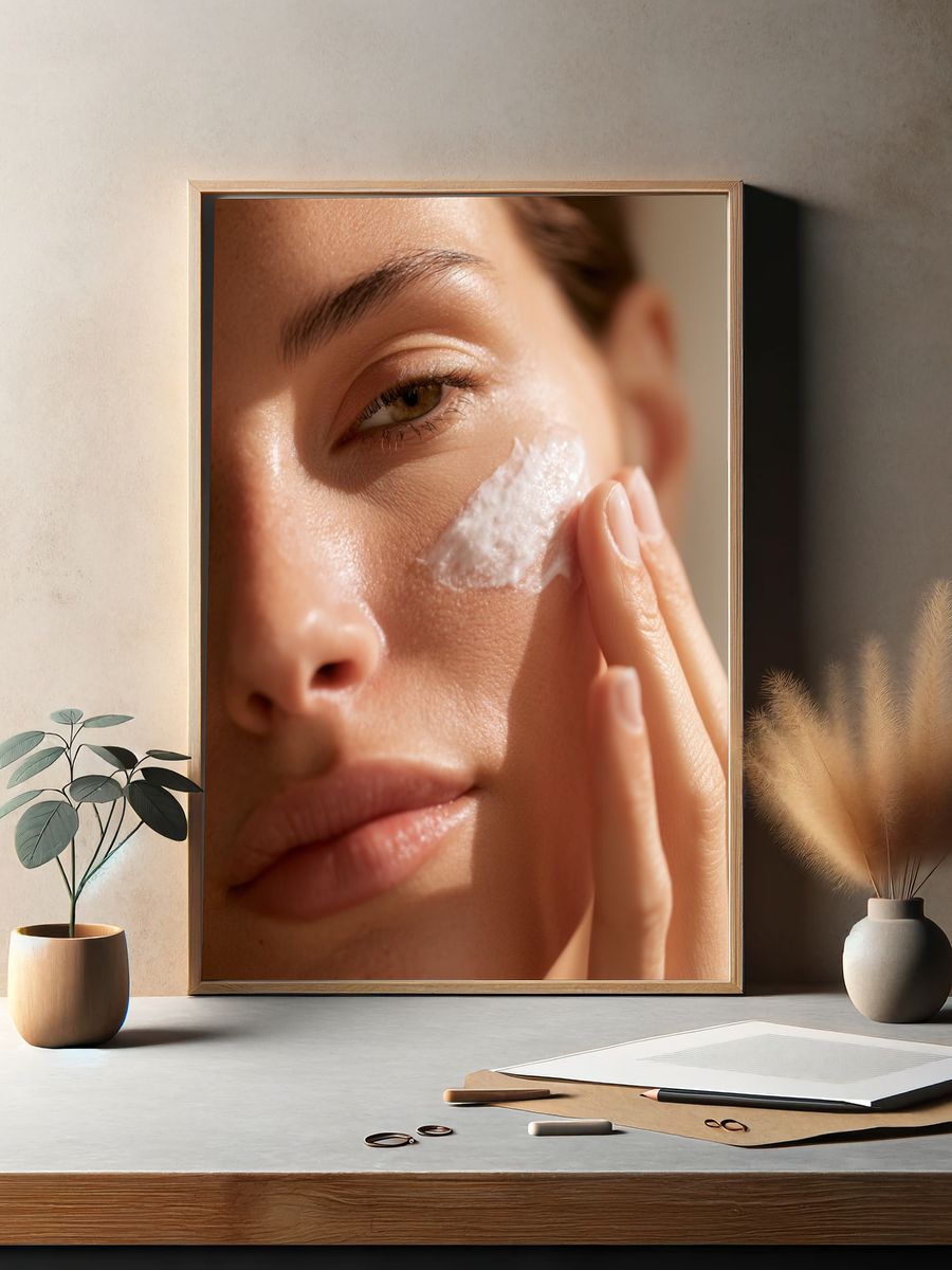 Skincare Portrait Photography Poster. — room view 2