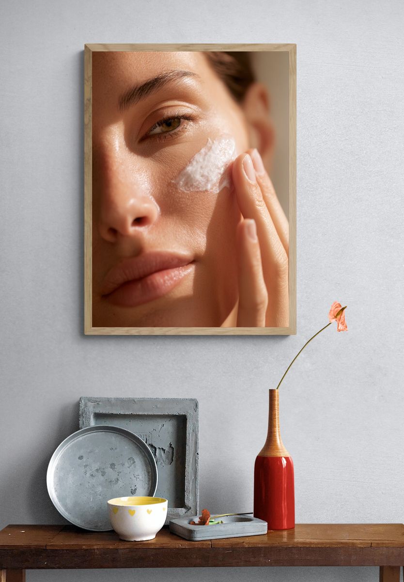 Skincare Portrait Photography Poster. — room view 3