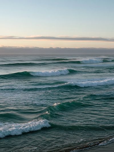 Calm Ocean Waves Photography Poster.