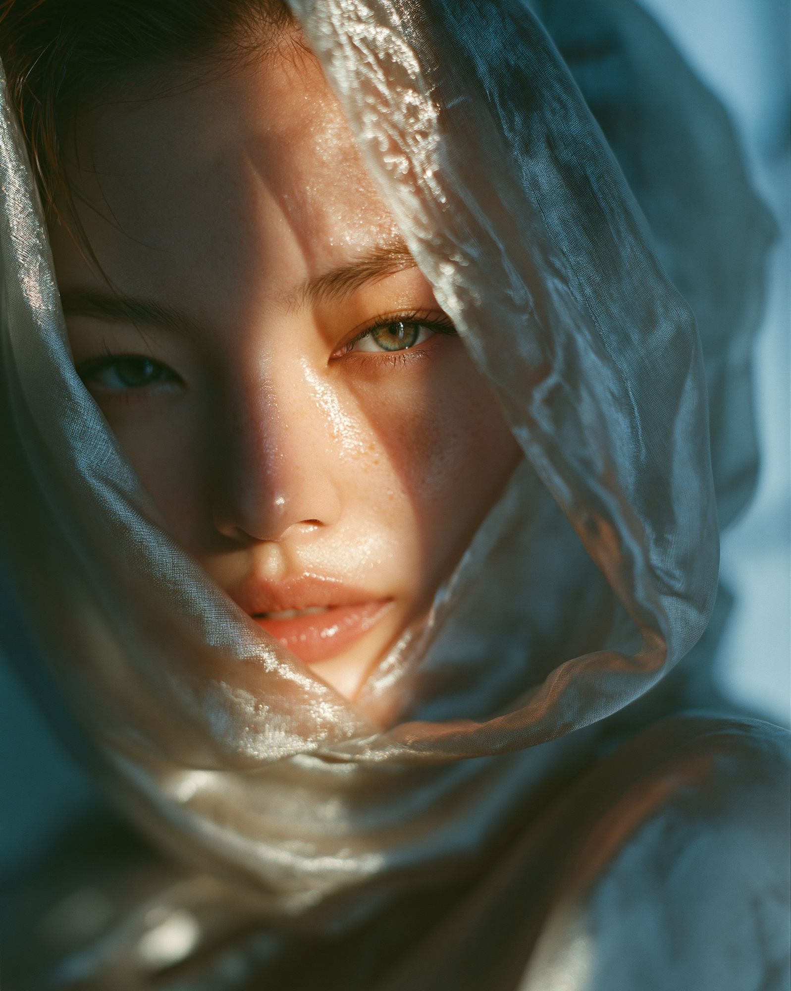 Veiled Portrait Photography Poster. poster detail