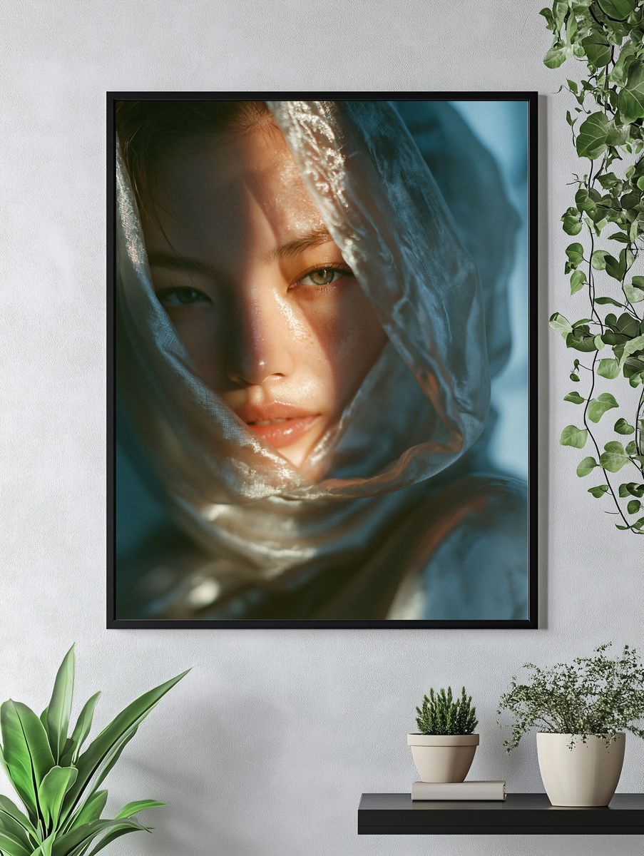 Veiled Portrait Photography Poster. — room view 4