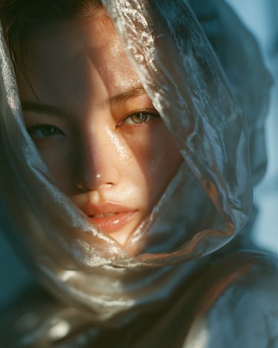 Veiled Portrait Photography Poster.