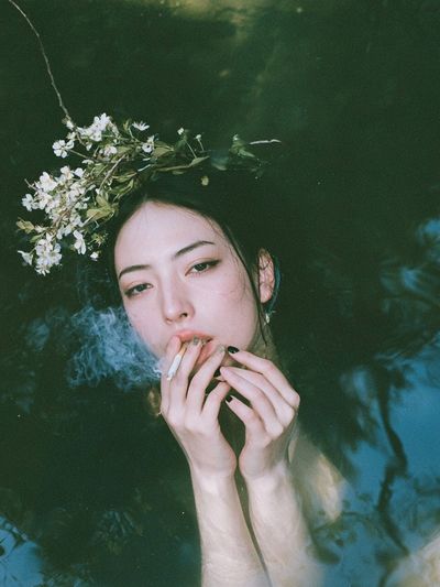 Dreamy Floral Portrait Print.
