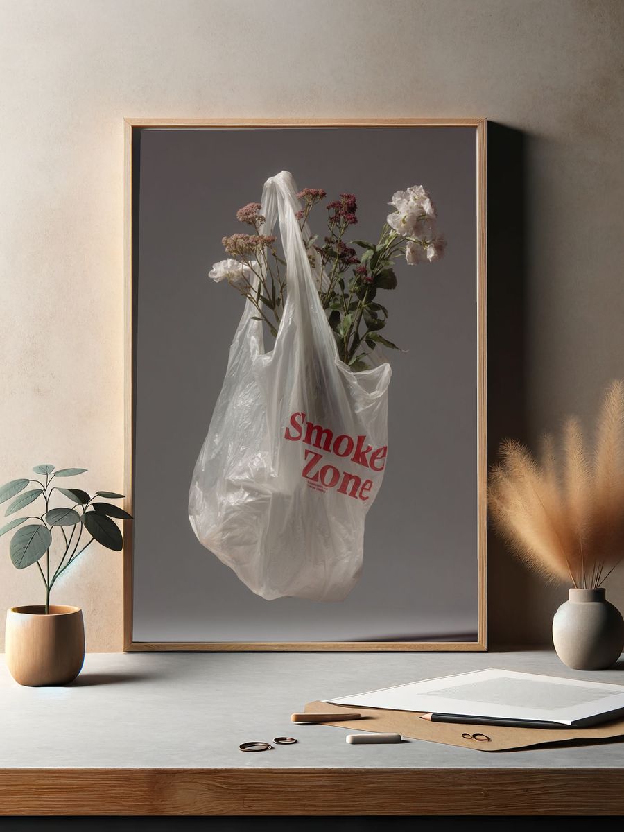 Smoke Zone Still Life Poster. — room view 2