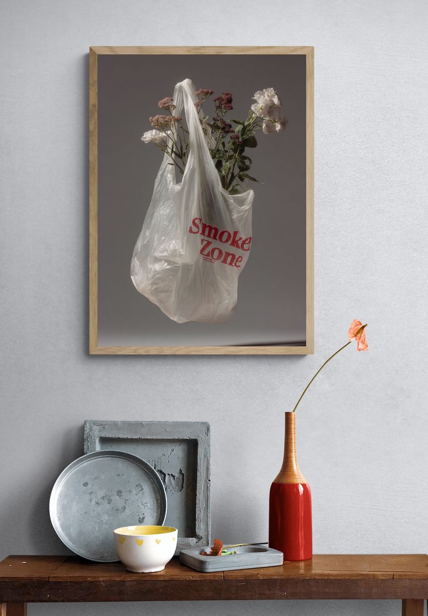 Smoke Zone Still Life Poster. — room view 3