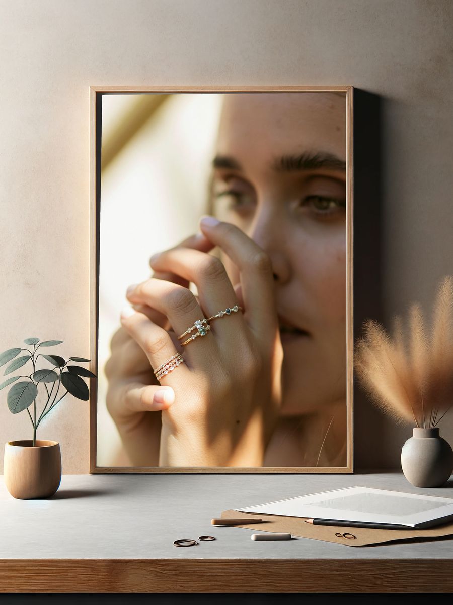 Soft Light Portrait Photography Poster. — room view 2