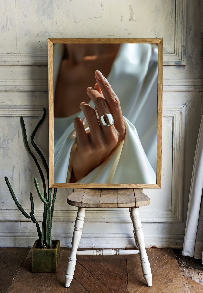 Elegant Hand Portrait Print. room preview