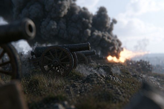 Battlefield Cannon Smoke Poster. poster — photography art