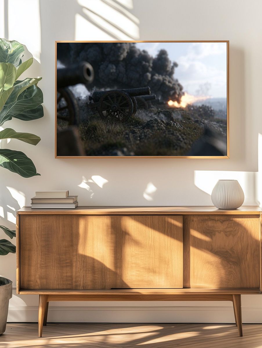 Battlefield Cannon Smoke Poster. — room view 3