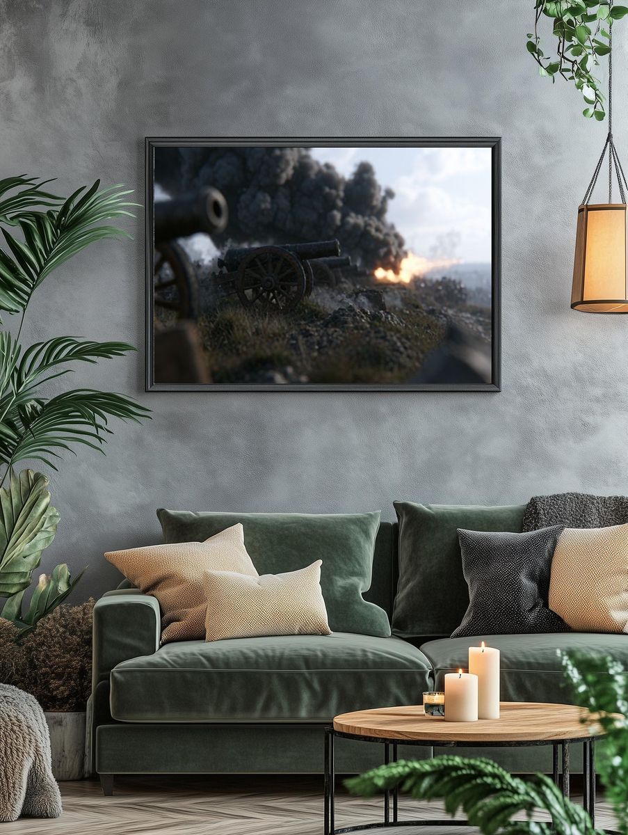 Battlefield Cannon Smoke Poster. — room view 4