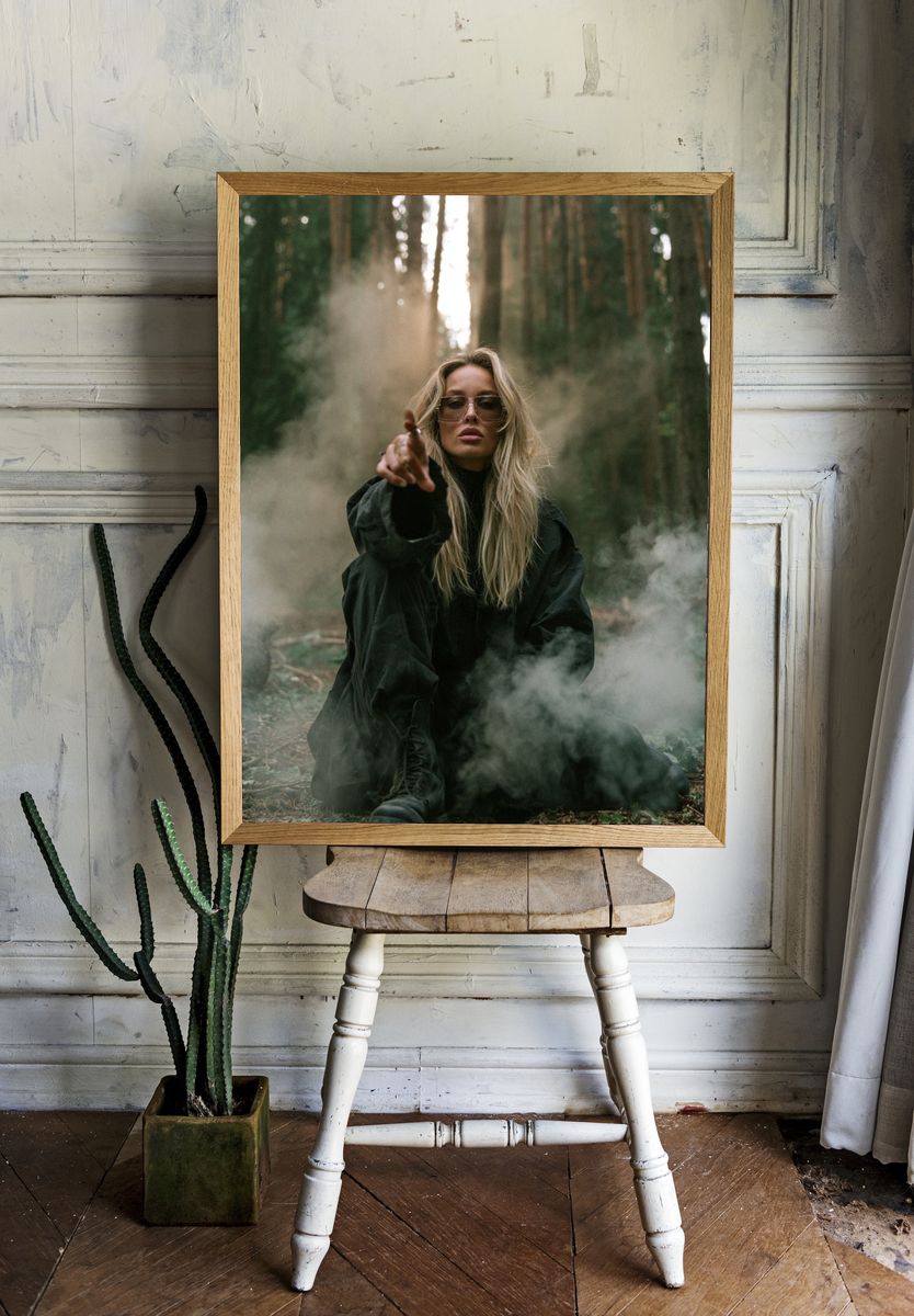 Forest Portrait Photography Poster. room preview